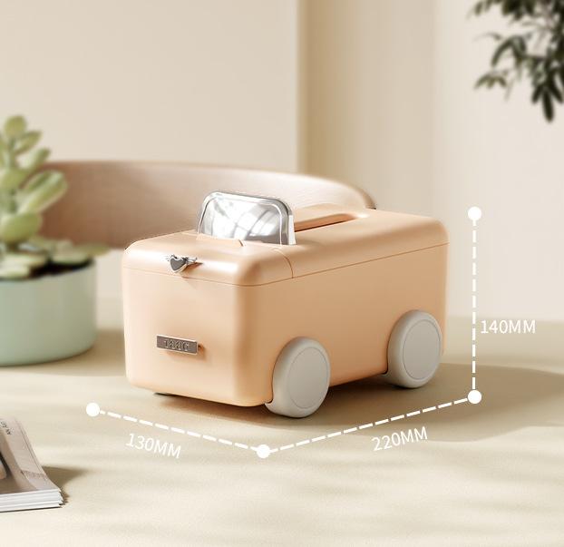 Model figurky na papírové kapesníky do auta Retro prachotěsný box na papírové kapesníky do auta pro kancelářské dekorace Papír pro skladování