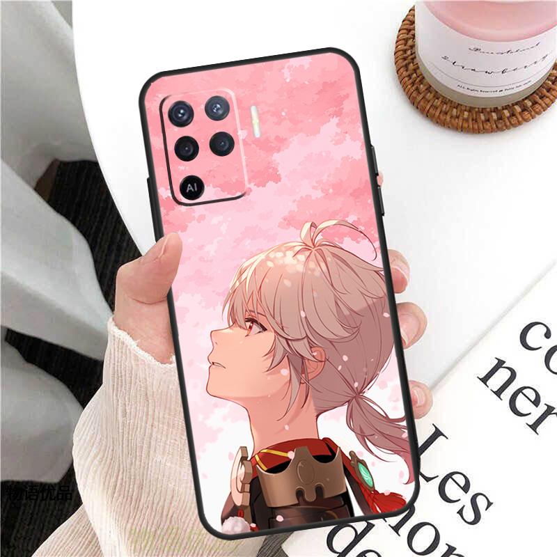 Genshin Impact Kaedehara Kazuha Hülle Für Oppo A18 A74 A57 A17 A77 A38 A58 A78 A98 A54 A94 A80 A60 A40 A96 A76 A16 A15 A5 Pro