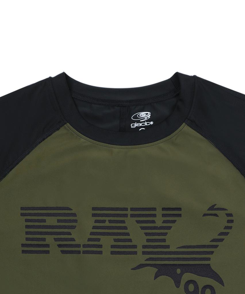 GLACK Gt150 Ray Short Sleeve Rash Guard (Olive)