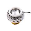 Kidonn 2X Bi-Headlight Projector Lens Light with LED Angel Devil Eye Headlight (Pink and Blue)