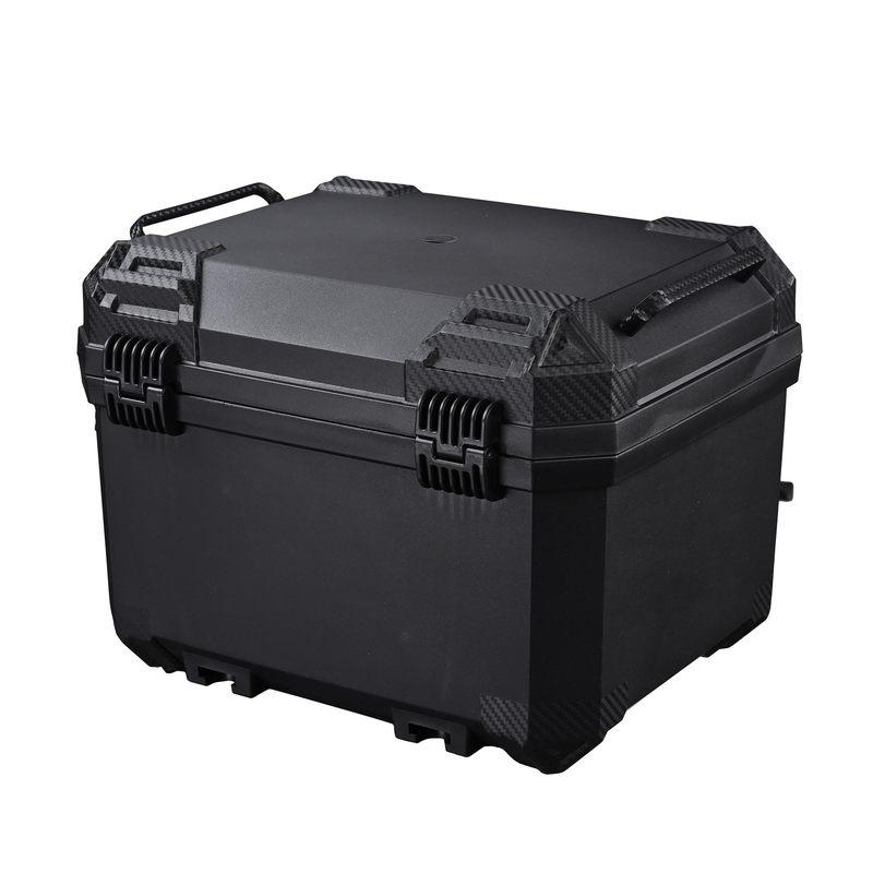 45L Motorcycle Trunk Helmet Box Universal Motorbike Top Case ABS Tail Box Rear Luggage Case Waterproof Toolbox With Safe Lock
