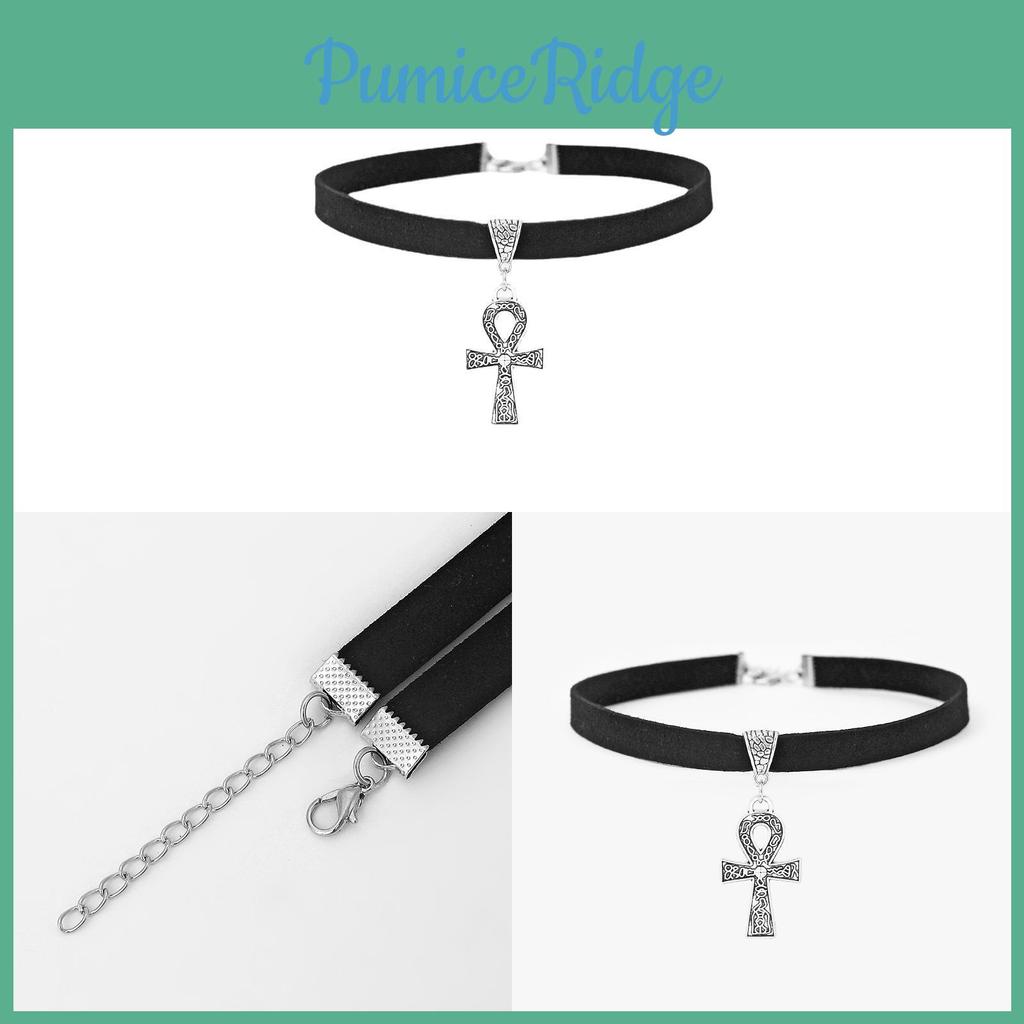 Ancient Egyptian Ankh Cross Pendant Necklace Unisex Geometric Alloy Jewelry For Fashion