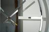 Unique metal mirror wall clock 50cm