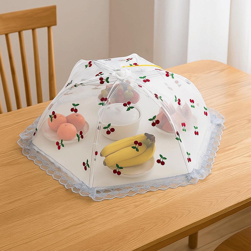 Stylish Anti Mosquito Food Cover Lace Design Meal Cover Cooking Tools Umbrella Style Cover  Kitchen