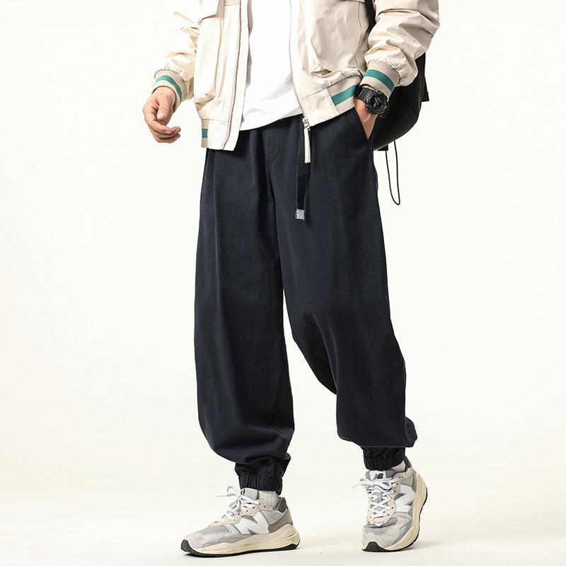 

Комбинезоны Леггинсы Спортивные штаны Мужская пара Узкие Универсальные Свободные Широкие штанины Спортивные Повседневные брюки Мужские брюки XXXXL темно-синий