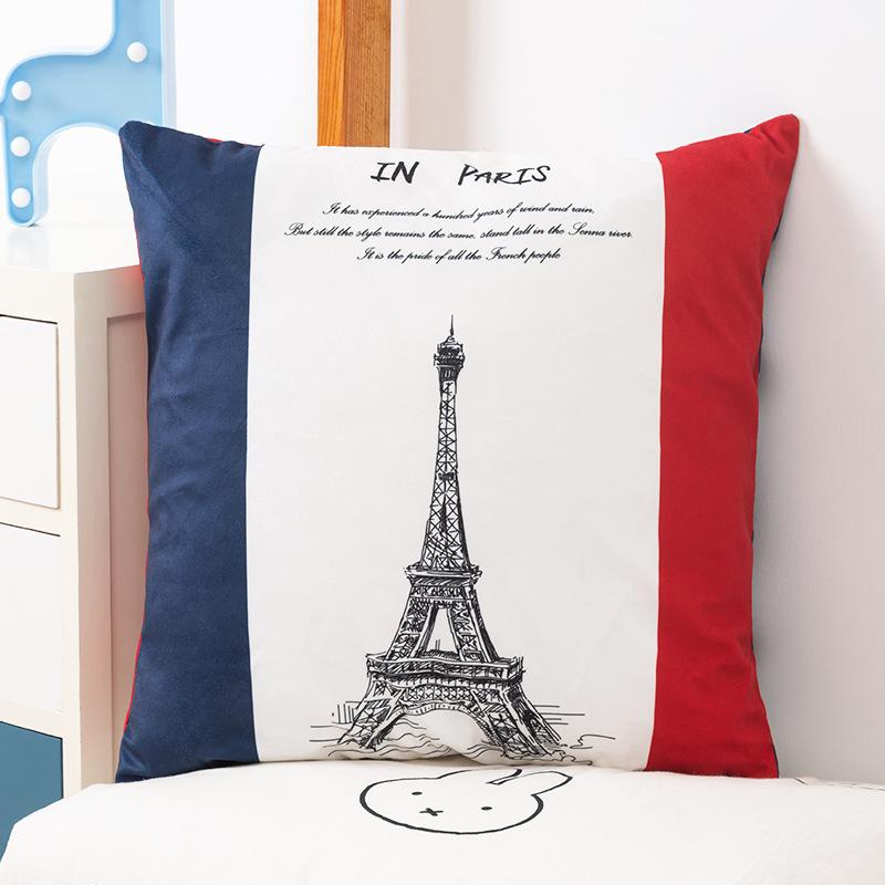 Cartoon Animation Patterns Throw Pillow Cover With Short Plush Print For Living Room Sofa Decoration Cushion Cover Pillow Covers