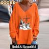 Women's Fashion Casual Long Sleeve V-Neck  Blouses & Shirts