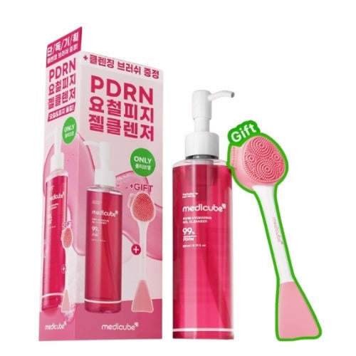 MEDICUBE PDRN Gel to Foam Cleanser 200mL Set (+cleansing brush) set