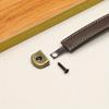 Leather Furniture Drawer Handles Wardrobe Door Handles Vintage Dresser Table Kitchen Cabinet Pull Built-in Iron Brown Handle