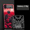 Skeleton Skull Hard PC Phone Case For Samsung Galaxy Z Flip 7 6 5 4 Black Cover For Galaxy Z Flip 3 Foldable Shell Fundas Capas