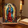 Exquisite Acrylic Table Centerpiece Catholic Statue Ornament, Tabletop Centerpiece, Freestanding Christian Unique Office Desk Accessories Religious