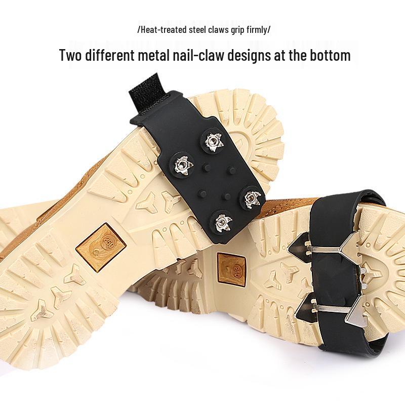 Adjustable Anti-slip Snow Climbing Crampons - Tiger Tooth Style