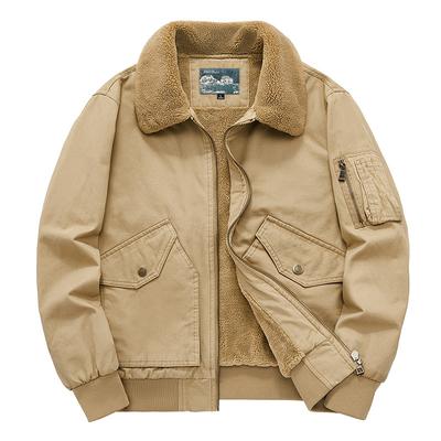 Winter Lamb Velvet Jacket for Men, Velvet Thickened Warm Cotton Coat, Autumn and Winter Cotton Coat for Men, New Loose Cotton Jacket