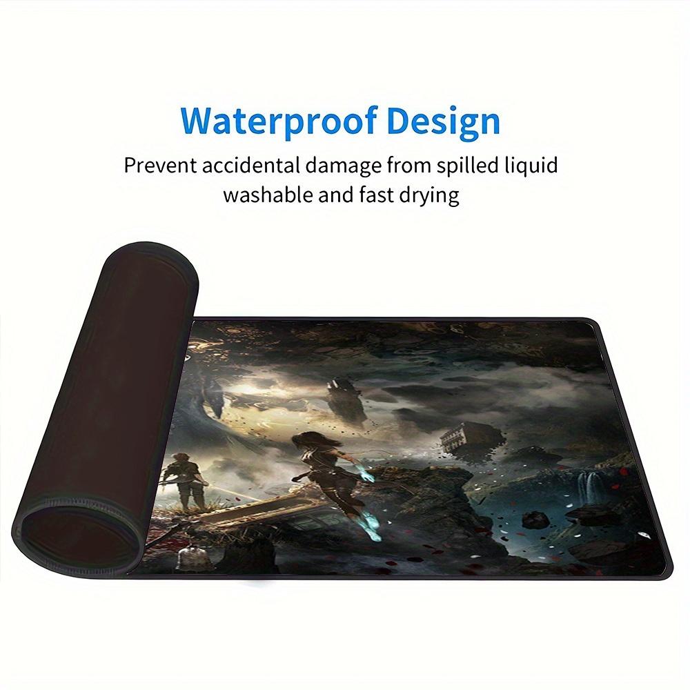 1pc Large Gaming Mouse Pad, UV Reactive Non-Slip Desk Mat, Washable PolyesterLight and Shadow: Expedition 33Computer Pad with Vibrant Game M