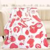 Pink Flamingo Flannel Blanket Lightweight Soft Sofa Blanket Direct Supply