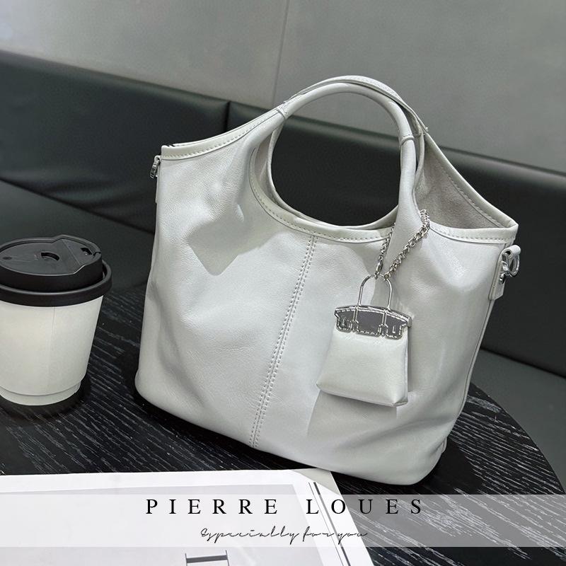 

Ретро кожаные женские сумки, сумки большой вместимости для поездок на работу, новые модные портативные сумки для мамы и ребенка, высококлассные сумки-мессенджеры, сумки-ведра серо голубой