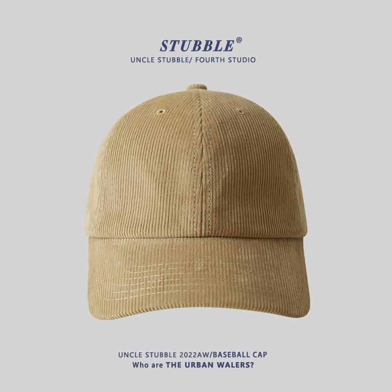 Новая унисекс вельветовая бейсболка, теплая однотонная кепка-утка на осень/зиму Adjustable (55-61cm)