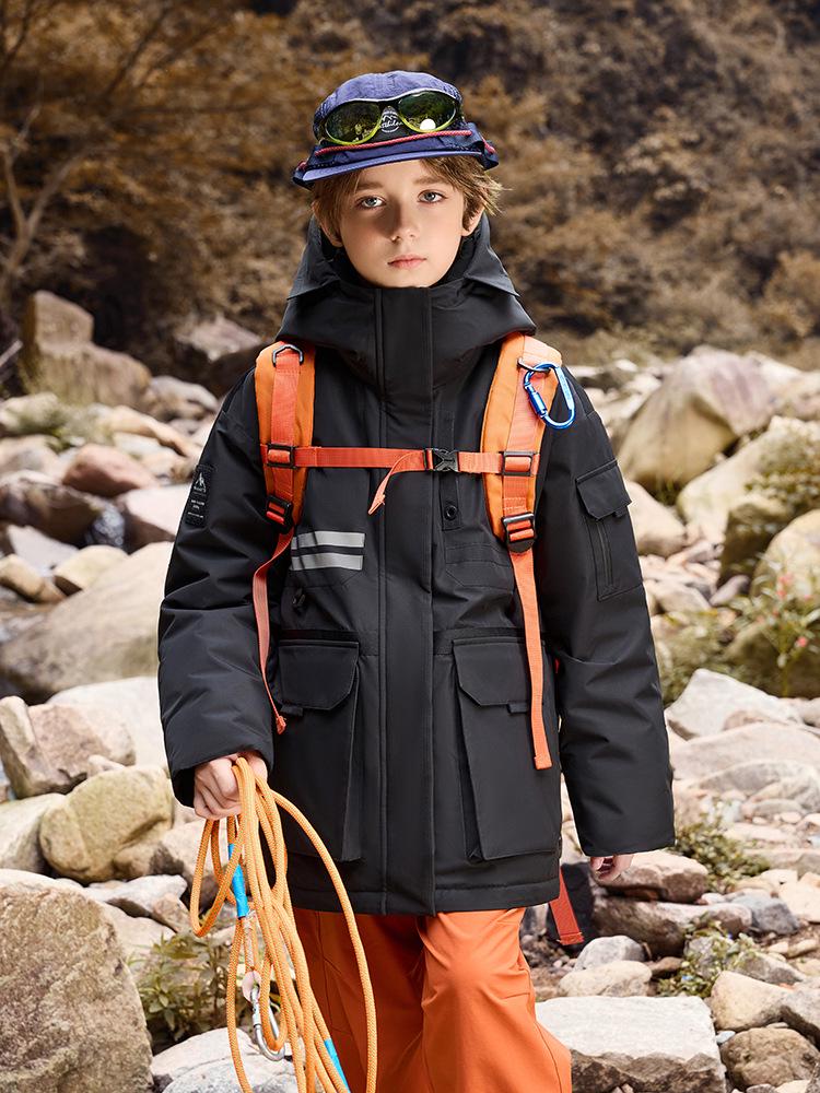 Kids' Down Jacket 2025: New Style Boy & Girl White Duck Down Parent-Child Coat, Winter Clearance.