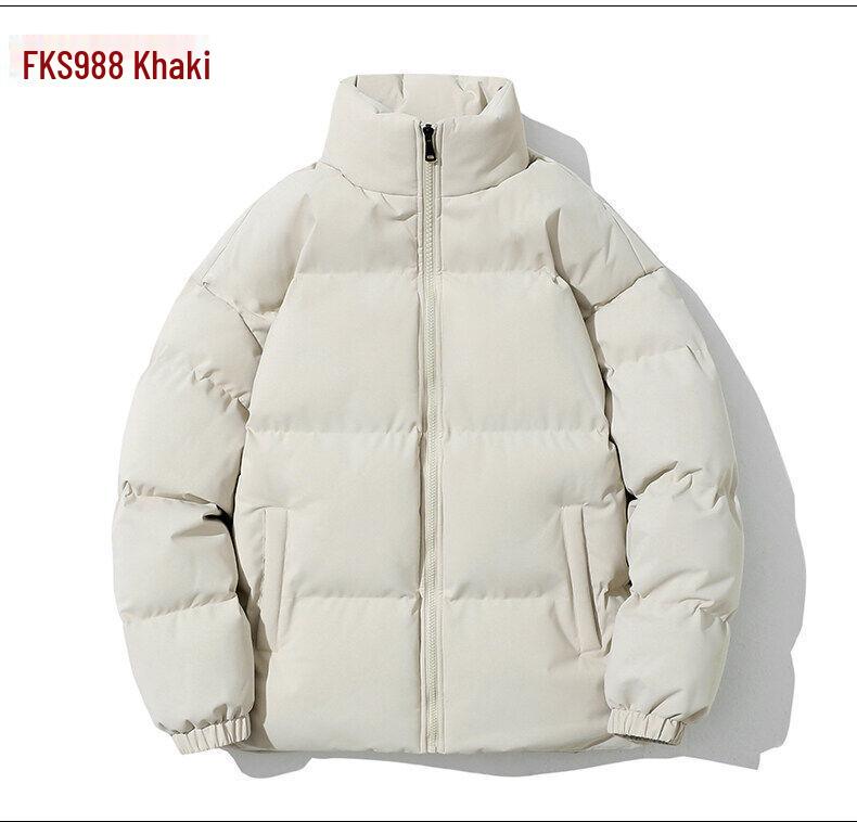 Herren Plus Size Winter-Steppjacke aus Baumwolle - Bestickte Dicke Warme Oberbekleidung