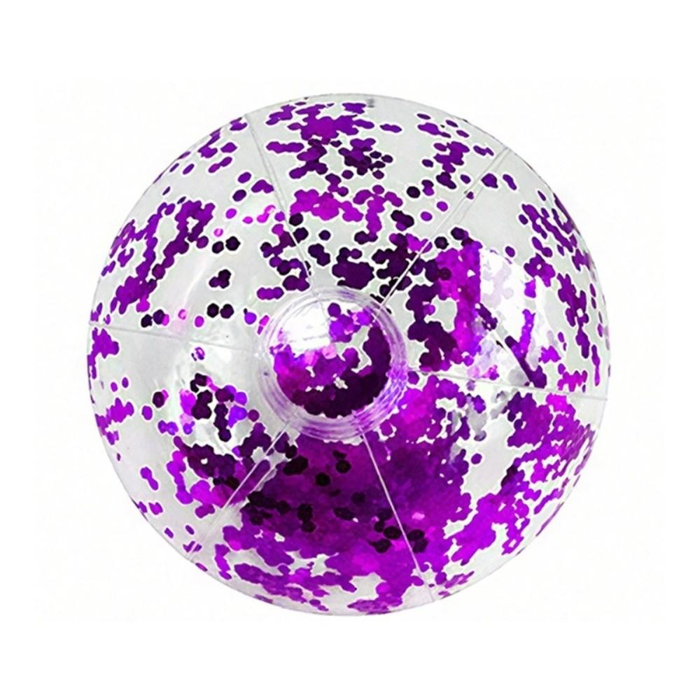 Pailletten Glitzer Strandball 40cm Wasserspielball Lustiger aufblasbarer Strandball Poolparty