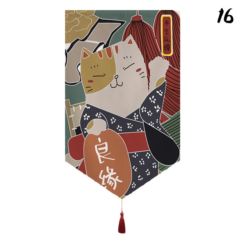 Japanisches Restaurant Dekor Kurzer Türvorhang Küche Sushi-Laden Hängender Halbvorhang Izakaya Banner Eingangsbereich Küchenabtrennung