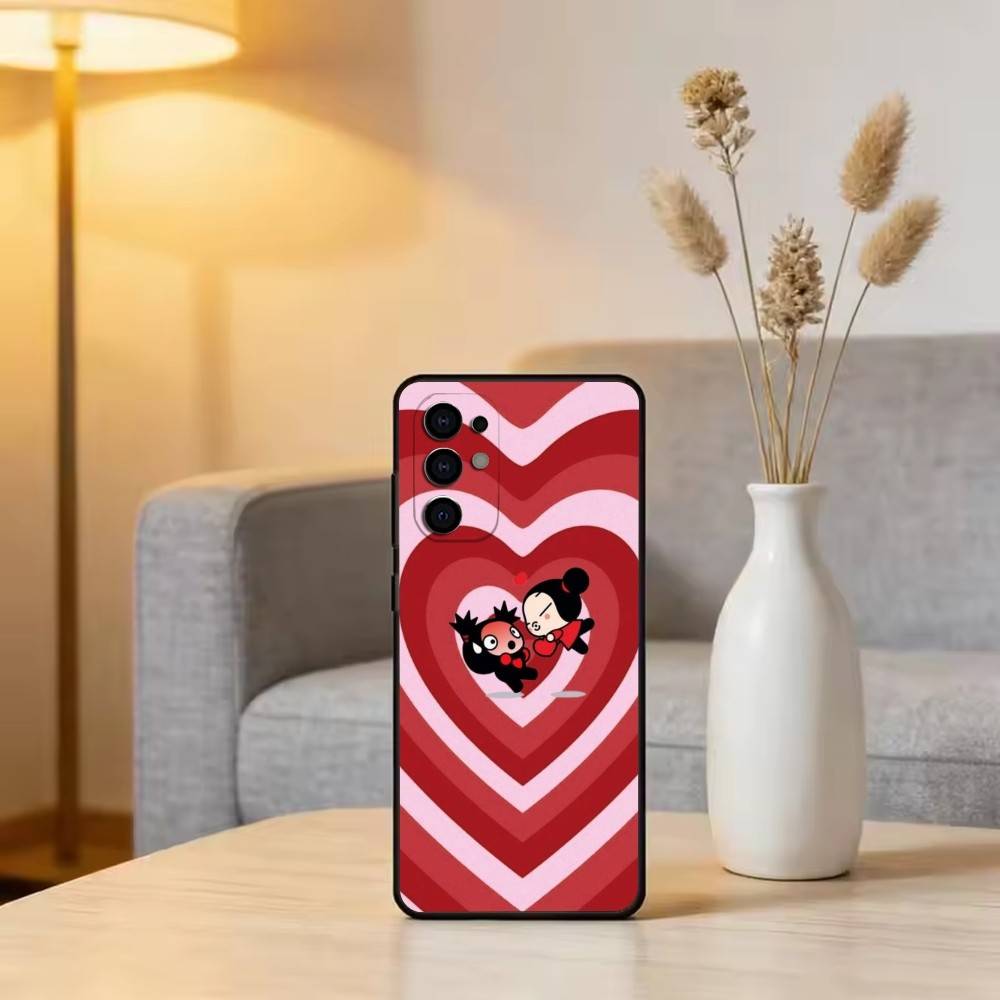 Chinese Doll P-Pucca Phone Case For Samsung S25,S24,S21,S22,S23,S30,Ultra,S20,Plus,Fe,Soft Silicone Black Cover