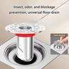 Round Shower Floor Drain Cores AntiOdor Self Closing Floor Strainer Hair Catcher for Bathroom Kitchen Balcony Garage