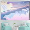 Pink Moon Starry Tapestry Universe Wall Hanging Room Dorm Tapestries Cartoon Art Home Psychedelic Kawaii Bedroom Decor Tapestry
