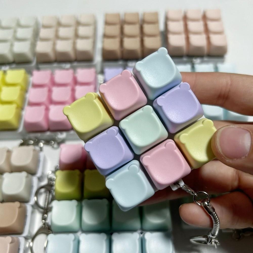 9 Keys Finger Keyboard Cap Keys Button Pinch Toy Cute Clicker Toy  Pass The Time