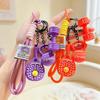 Keyring With Buckle Fitness Series Pendant Detachable Racket Set Keychain
