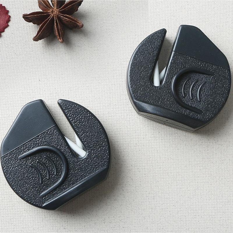 Mini Knife Sharpener Small Fast Portable Knife Sharpening Artifact New Outdoor Whetstone Ceramic Knife Sharpening Tool