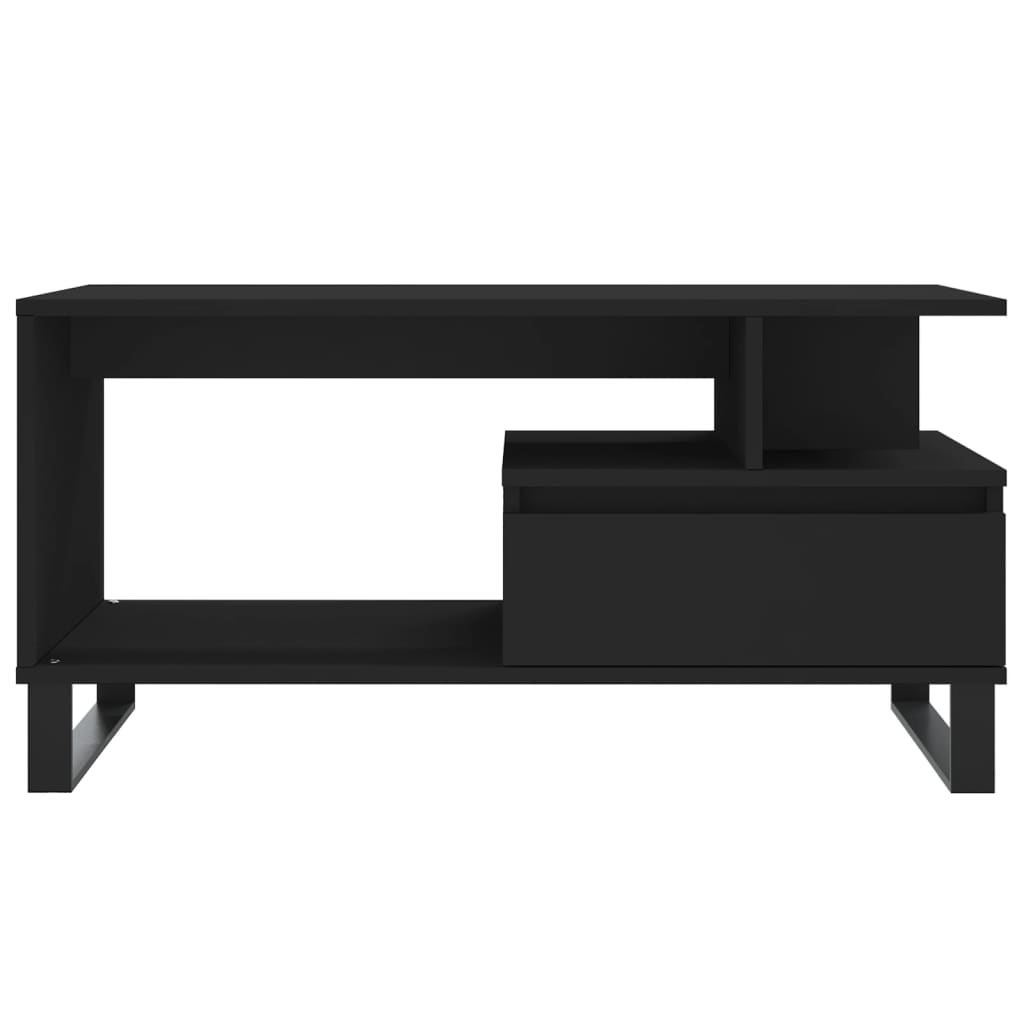 Coffee Table, Black 90x49x45 Cm, Wood-based Material