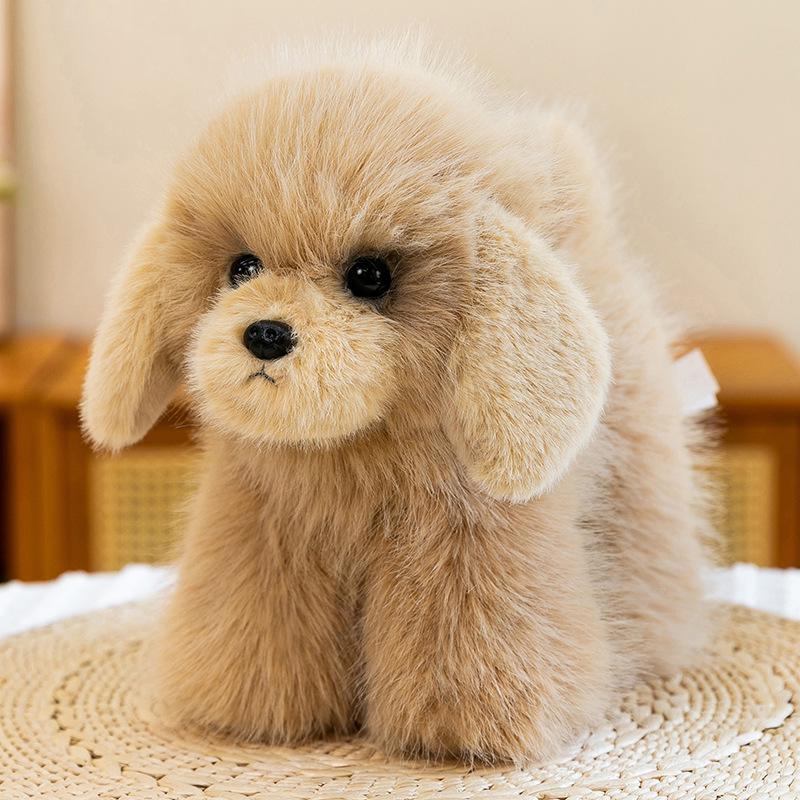 Mengbang Schnauzer Plush Dog Toy - Soothing Doll for Kids' Birthdays