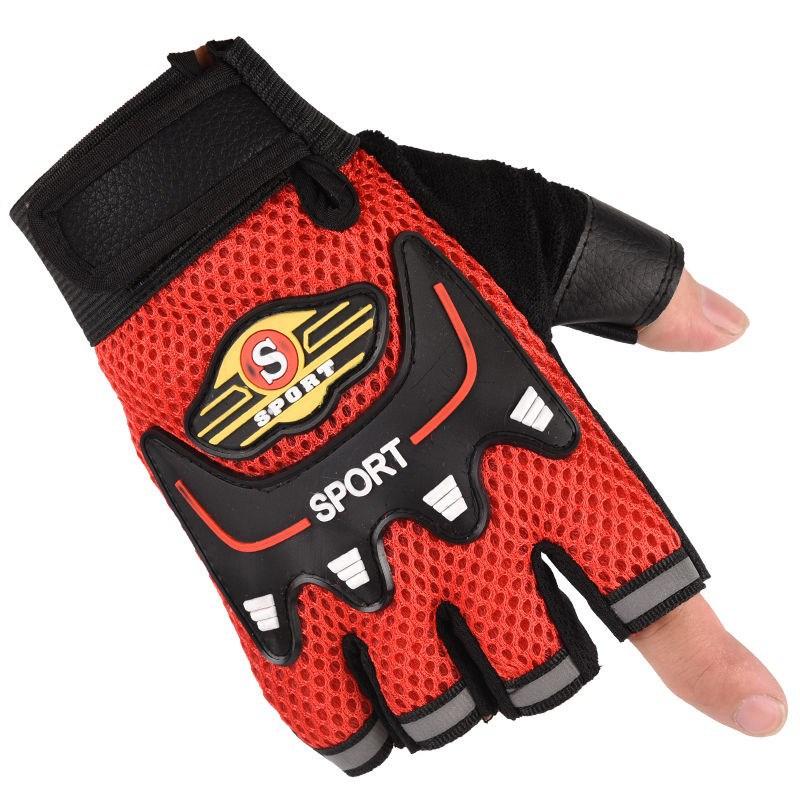 Cycling Gloves New Spring and Summer Men and Women Outdoor Bicycle Climbing Fitness Sports Sunshade Thin Half Finger Gloves