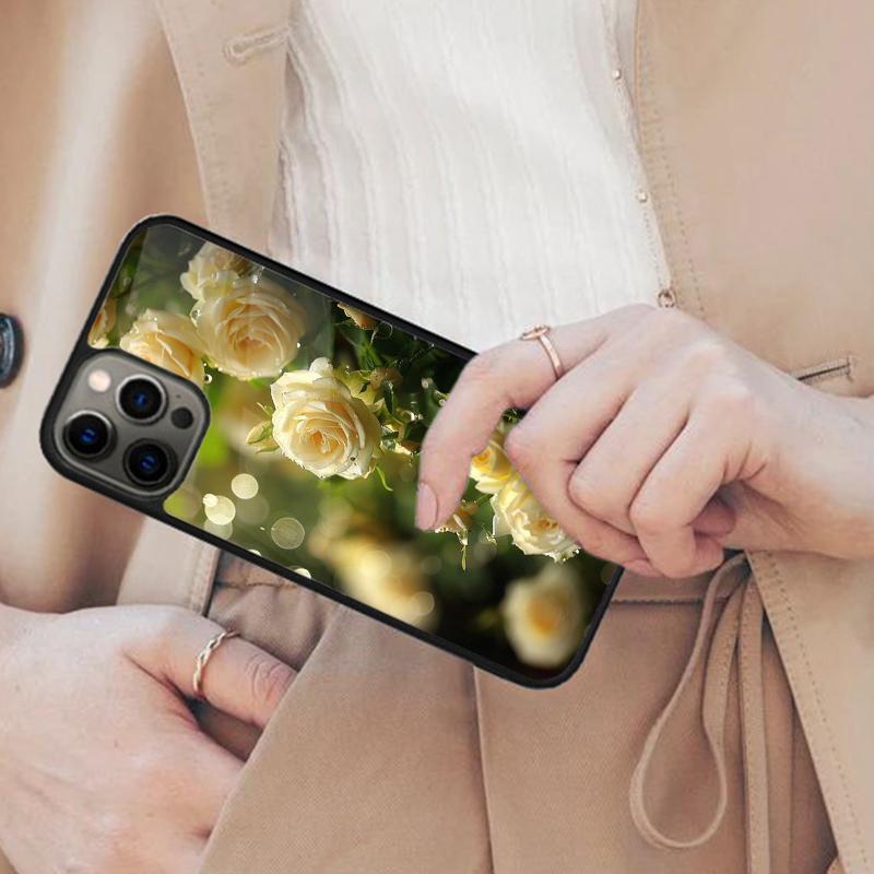 

Graceful White Rose Magnetic Phone Case For APPLE iPhone 17 Air 16 14 13 12 Pro Max 15 Plus Wireless Charge With MagSafe Cover iPhone 13mini