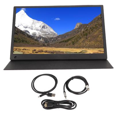 15,6palcový přenosný monitor k notebooku FHD 1080P IPS displej duální reproduktory ultratenký externí monitor