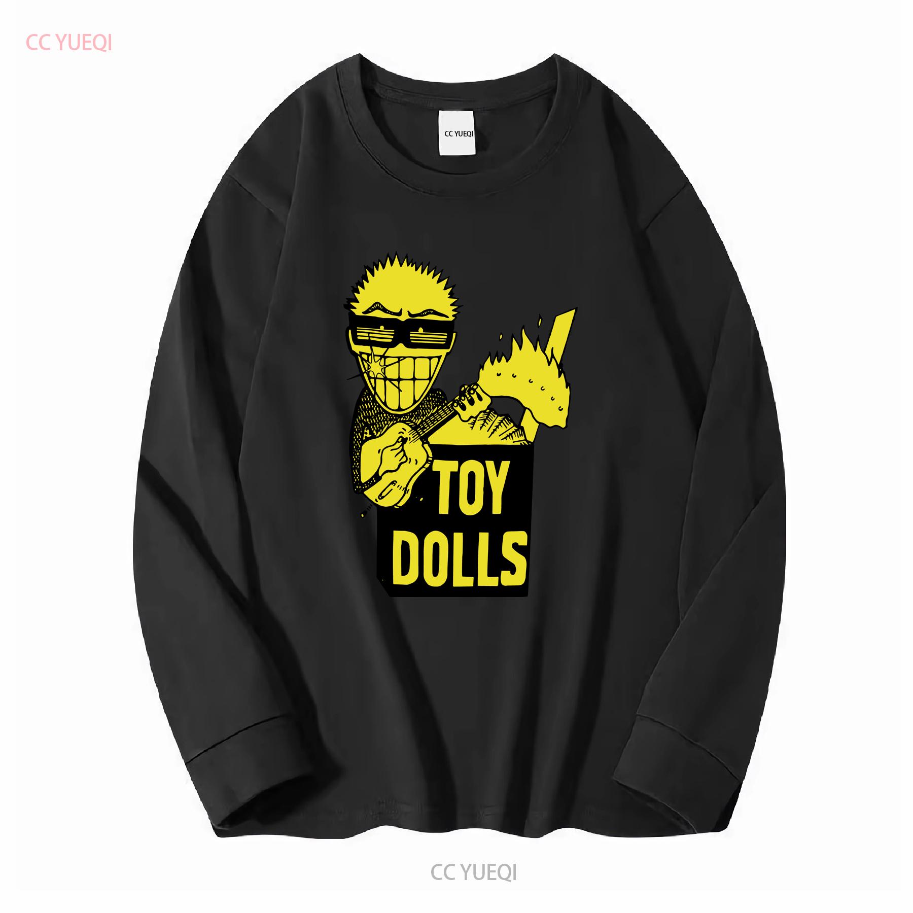 GUOYAN TOP THE TOY DOLLS IDLE GOSSIP NIEUW BLAUW T-SHIRT vintage gewassen stijlvol casual streetwear ademend homme mode grafisch M