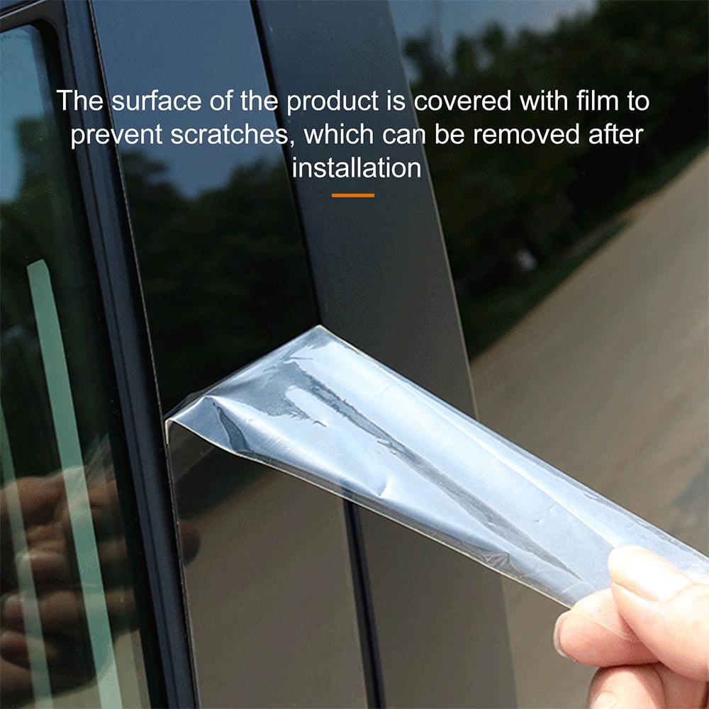 B Pillars Sticker For Subaru WRX 2025 2025 2025 Strip Protect Accessories Carbon Fiber Glossy Black Window B-pillar Decorative