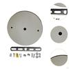 Canopy Kit Chandelier Ceiling Plate with Mounting Hardware Retro Style for Pendant Lamp Iron