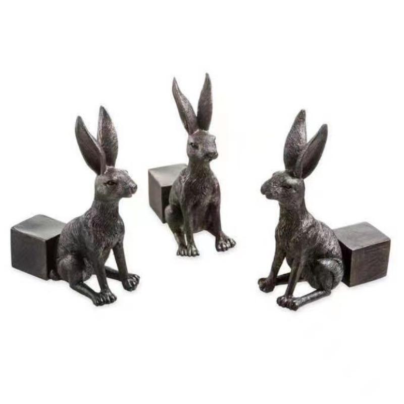 3 Pezzi Piedini per Vasi da Fiori Supporto Forma Animale Gatto Cane Coniglio Alzate per Vasi da Pianta Pad Giardino Esterno Piedino per Vaso in Resina Supporti per Piante Bonsai
