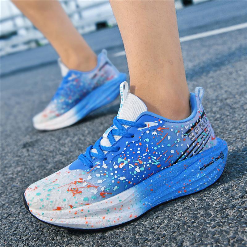 Mens Running Shoe Marathon Men Sport Breathable Lightweight Womens Comfortable Nonskid Four Season Outdoor Running Shoes