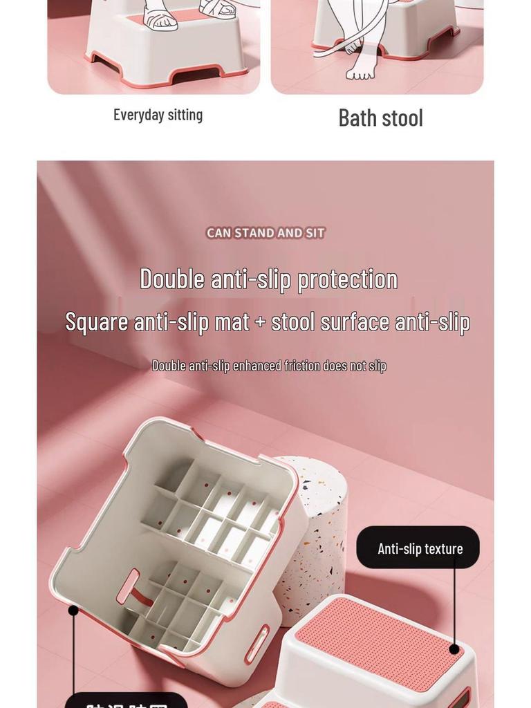 Children's Step Stool for Handwashing, Toothbrushing, and Toilet Use