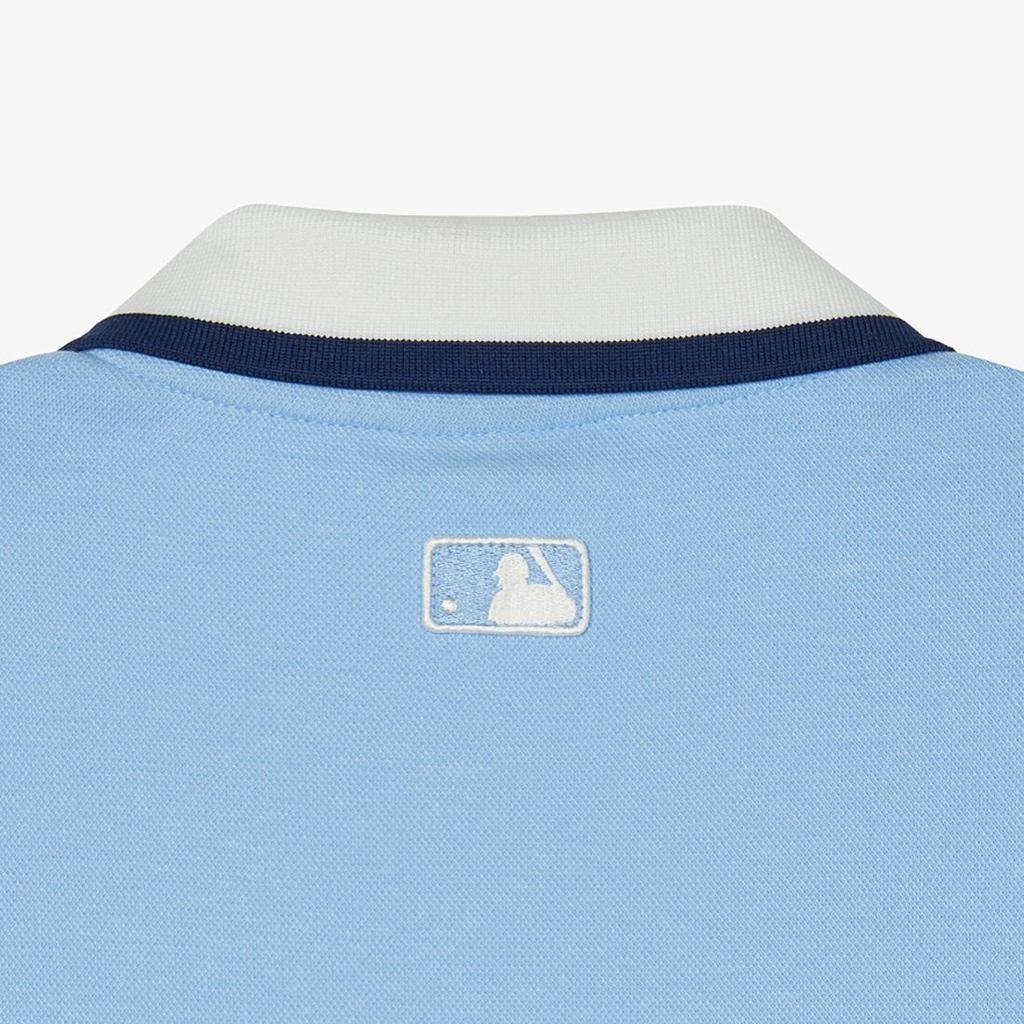 MLB Los Angeles Dodgers Letter Print Classic Sports Tennis Polo Dress Women dresses Blue 3FOPV0443-07SBS