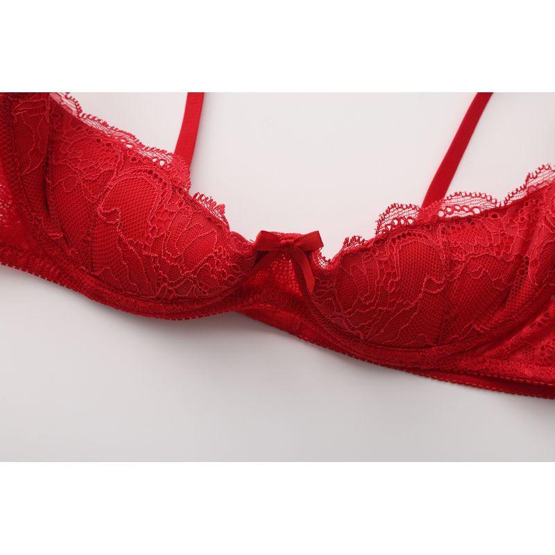 

Внешняя торговля Новый западный стиль Женский сексуальный соблазн Гяру Бюстгальтер Сексуальная нагрудная пластина Женщины 75D Red