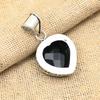 Schwarzer Spinell Edelstein Anhänger Handgefertigt 925 Sterling Silber Schmuck Für Geburtstagsgeschenk