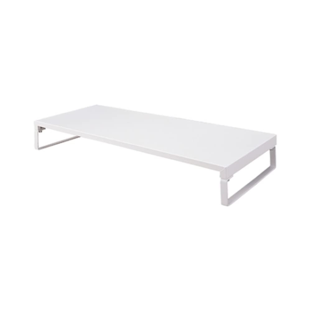 

LIHIT LAB Computer Stand for 59cm x 25cm x 8cm Low 15kg Load Stand/Monitor Stand/Desk Gaming, (W) (D) (H), Height, Capacity, White, A7332-0 белый