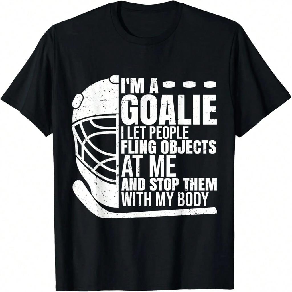 Portiere Hockey su Ghiaccio Portiere Divertente Sono Un Portiere Maglietta