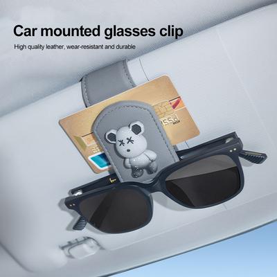 Universal Car Sun Visor Glasses Clip Eyeglasses Clip Magnetic Sunglasses Holder Hanger Glasses Case Auto Interior Accessories