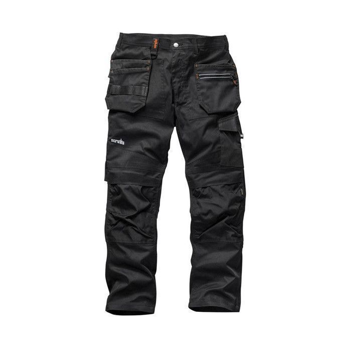 Pantalon de travail - Scruffs - Trade Flex - Noir - Confortable - Durable - Homme