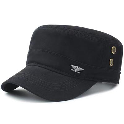 Casquette de baseball pour homme Casquettes militaires Printemps Automne Chapeau tactique Casquette militaire plate en coton pour homme Chapeaux de sport et de loisirs